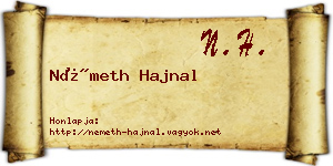 Németh Hajnal névjegykártya
