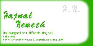 hajnal nemeth business card