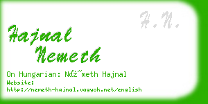 hajnal nemeth business card